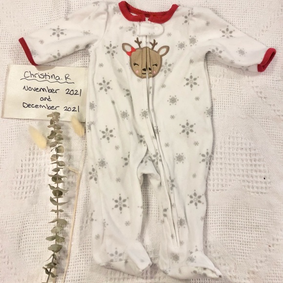 Fleece Christmas rain deer onsie - Picture 2 of 2